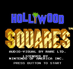 Hollywood Squares Title Screen